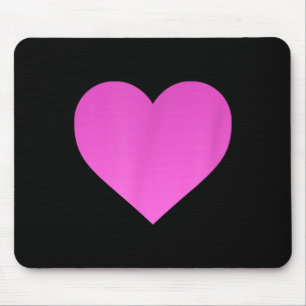 Mousepad Eu Amo Você Rosa Coração Roxo Dia dos Namorados Em