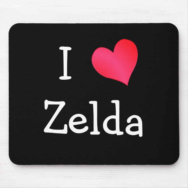 Mousepad Eu Amo Zelda (Frente)