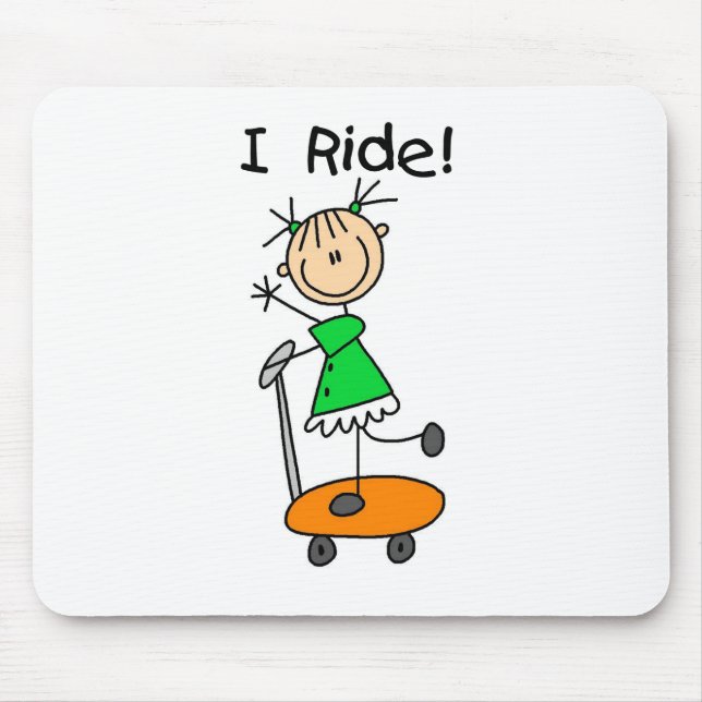 Mousepad Eu Ando - Garota de Scooter (Frente)