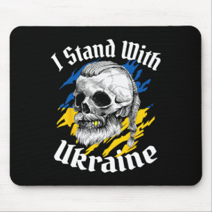 Mousepad Eu Apoio a Ucrânia Bandeira Ucraniana Ucrânia Viki