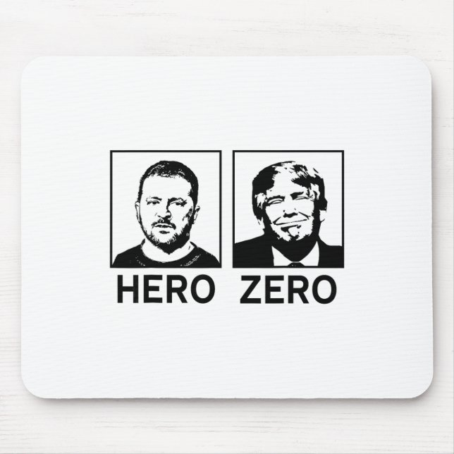 Mousepad Eu Apoio a Ucrânia Herói Ucraniano Zero Zelensky (Frente)
