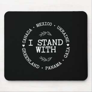 Mousepad Eu Apoio O Canadá Groenlândia México Panamá Gaza U
