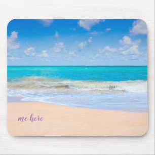 Mousepad Eu aqui na praia