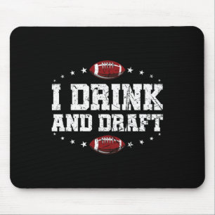 Mousepad Eu Bebo E Desenho Futebol De Fantasia Engraçado