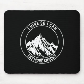 Mousepad Eu caminho para poder comer mais lanches engraçado
