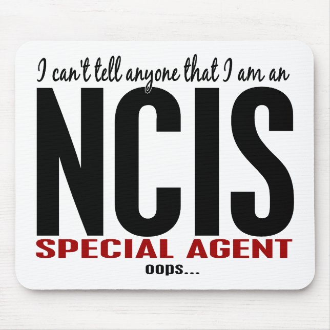 Mousepad Eu chanfro digo a qualquer um o agente de NCIS (Frente)