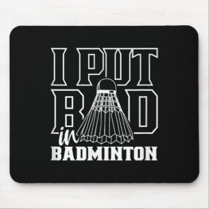 Mousepad Eu Coloquei Má Equipe De Jogador De Ônibus De Badm