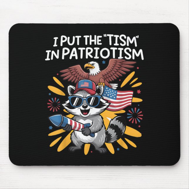 Mousepad Eu Coloquei O Tismo Na Águia Atlética Patriotismo  (Frente)