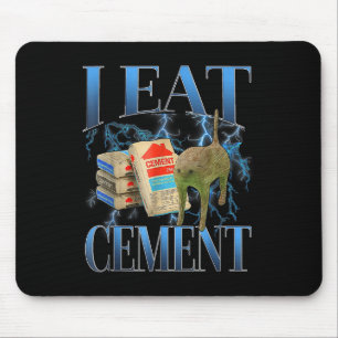 Mousepad Eu Comi Cimento Amaldiçoado Gato Engraçado Memória