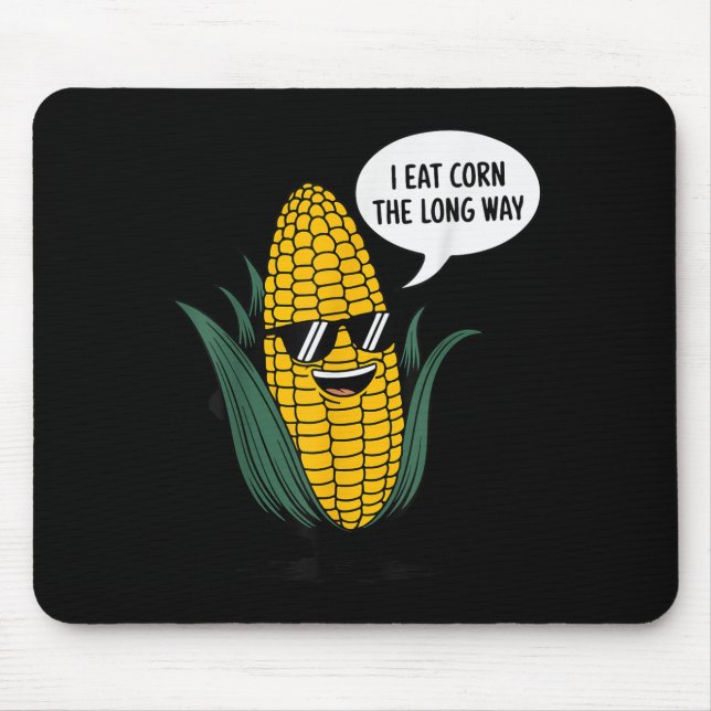 Mousepad Eu Comi Milho, A Longa E Engraçada Comida, Citando (Frente)