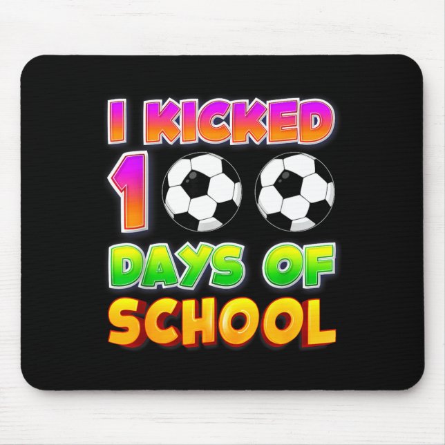 Mousepad Eu Completei 100 Dias De Escola Camisa De Futebol  (Frente)