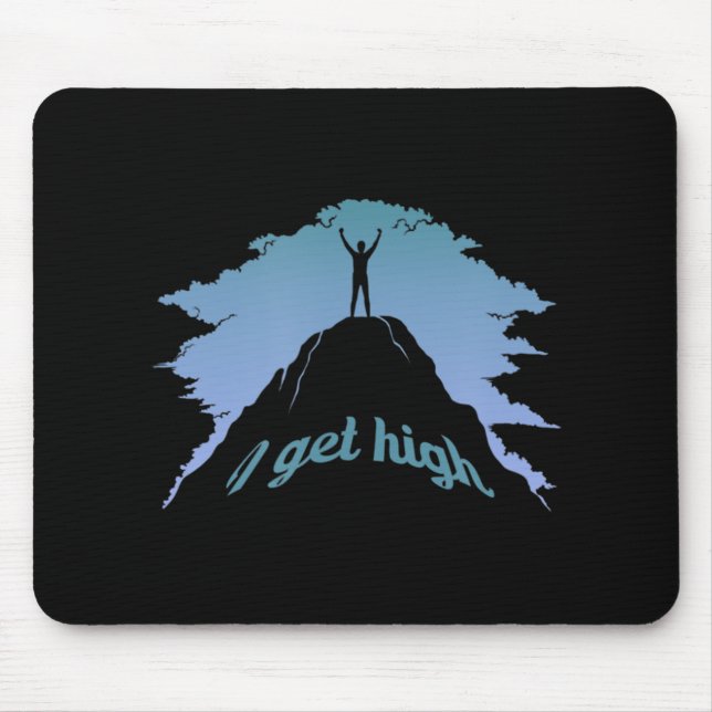 Mousepad Eu Consigo Uma Pedra De Alta Diversão Subindo Um H (Frente)