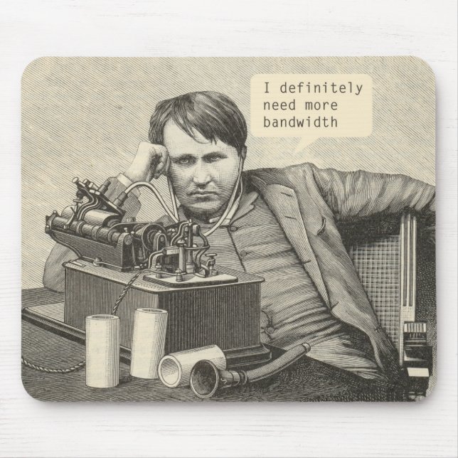 Mousepad Eu definitivamente preciso de mais largura de band (Frente)