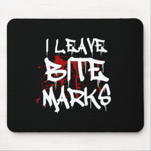 Mousepad Eu Deixo Bite Marks Divertido Halloween Vampiro Sa