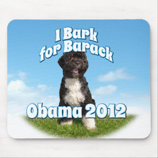 Mousepad Eu descasco para Barack, BO o primeiro cão Obama