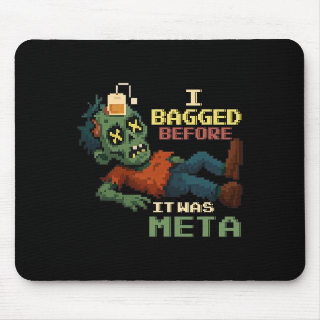 Mousepad Eu Embalei Antes de Ser Meta Pixel Zombie Gamer Np (Frente)