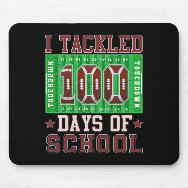 Mousepad Eu Encontrei 100 Dias De Futebol Escolar 100º Dia  (Frente)