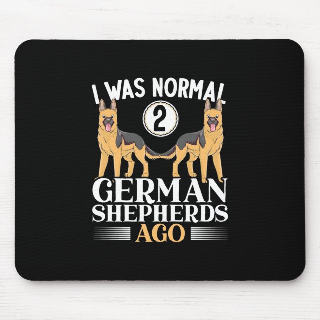 Mousepad Eu Era German shepherd Normal Atrás (Frente)