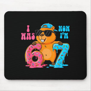 Mousepad Eu Era Seis Agora Sou Sete 6 7 Capivara 67 Meme 7º