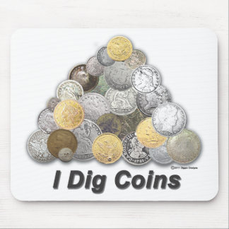 Mousepad Eu escavo moedas