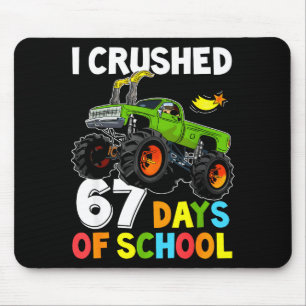 Mousepad Eu Esmaguei 67 Dias De Escola Engraçado Seis Sete