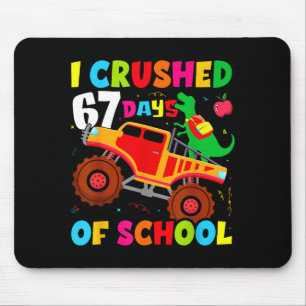 Mousepad Eu Esmaguei o 67º Dia De Escola Dinossauro 67 Dias