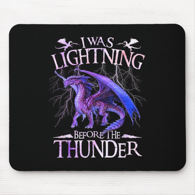 Mousepad Eu Estava Relâmpagando Antes Dos Dragões Trovadore (Frente)