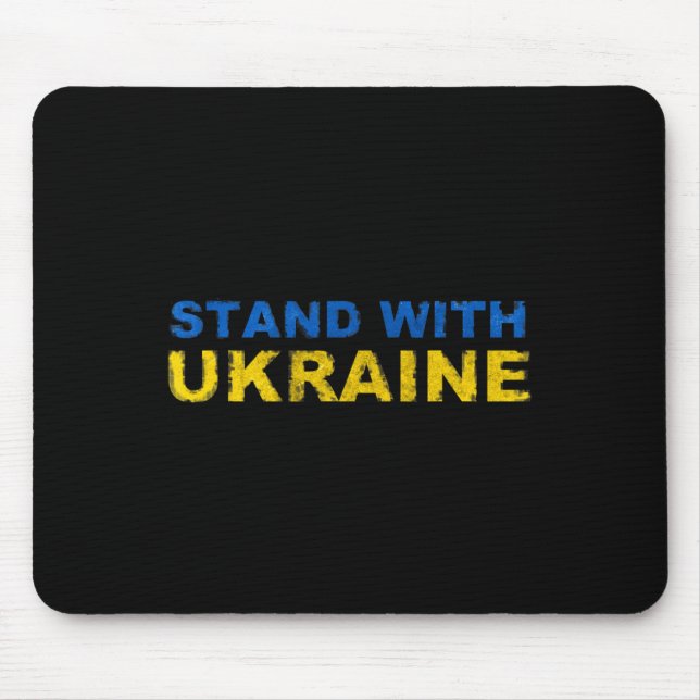 Mousepad Eu Estou Com a Ucrânia - Bandeira Ucraniana (Frente)