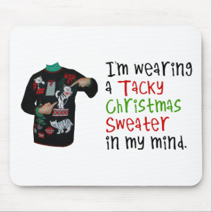 Mousepad Eu estou vestindo uma camisola foleiro do Natal na