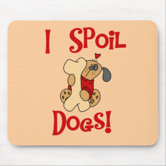 Mousepad Eu estrago o camiseta e os presentes dos cães