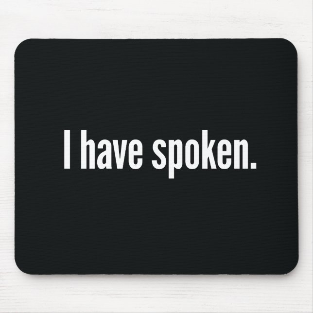 Mousepad Eu Falei (Frente)