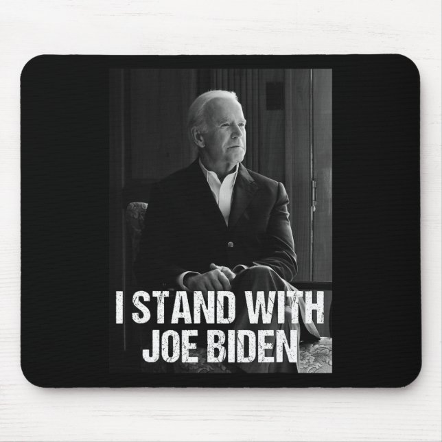 Mousepad Eu Fico Com Joe Biden 1 (Frente)
