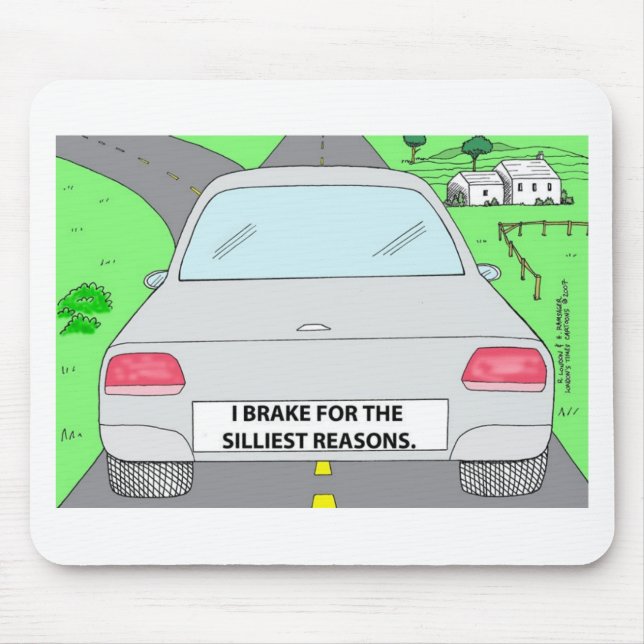 Mousepad Eu Freio Para...Presentes e Colecionáveis de Desen (Frente)
