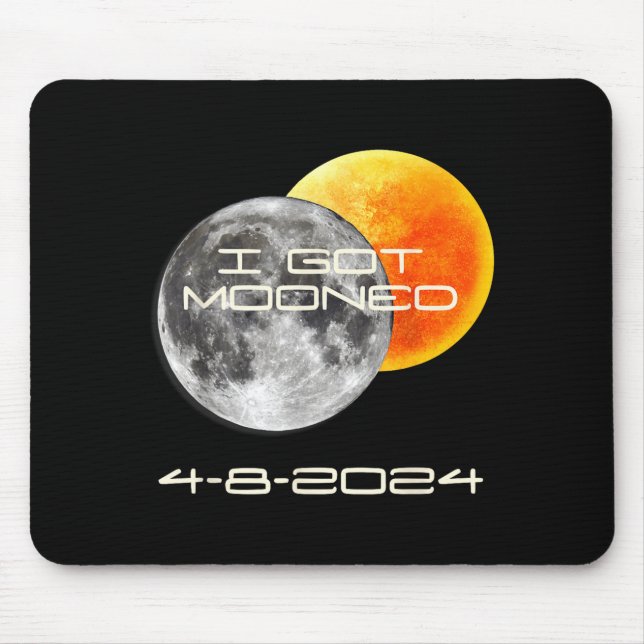 Mousepad Eu Fui Mofado Eclipse Solar Total Engraçado (Frente)