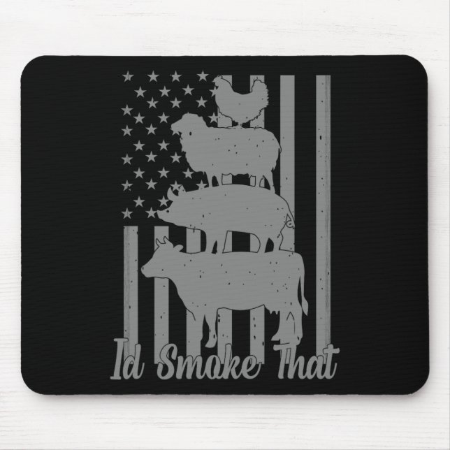 Mousepad Eu Fumava Aquele Griling Engraçado Eu Fumava Que N (Frente)