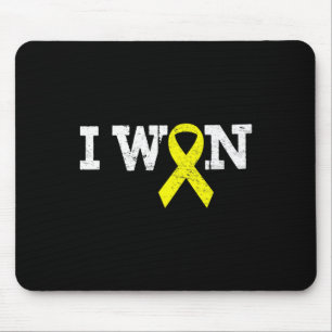 Mousepad Eu ganhei o Dourado Fita Kid de apoio ao cancer in