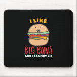 Mousepad Eu Gosto De Big Buns Engraçado Burger E Rápido Com<br><div class="desc">Gosto de Big Buns e não consigo mentir. Design engraçado e humorístico para aqueles que adoram comer hambúrguer, hambúrguer de bife, cheeseburger ou hambúrguer de vegetais. Esta mercadoria bonita e colorida é excelente para um amante rápido da comida. Perfeito para a comemoração do Dia Nacional do Burger. presente de Natal...</div>
