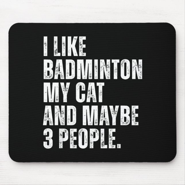 Mousepad Eu Gosto de Citação Engraçada de Dono de Gato Aman (Frente)