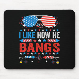 Mousepad Eu Gosto de Como Ele Faz Fogos de Artifício Engraç