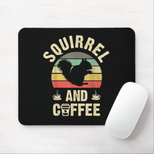 Mousepad Eu gosto de Esquilo & Café Tema de animal de estim