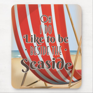 Mousepad Eu gosto de estar ao lado da praia