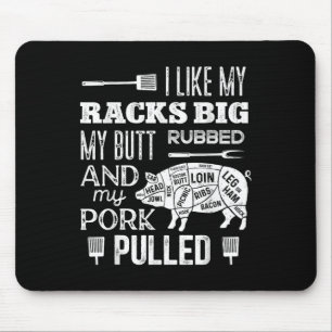 Mousepad Eu Gosto De Minhas Racks Grande Meu Bumbum Rubbed 