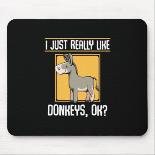 Mousepad Eu Gosto Muito De Donkeys