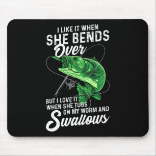 Mousepad Eu Gosto Quando Ela Se Curva De Pescar Presentes P