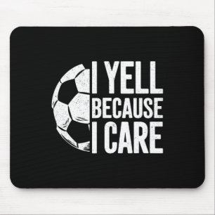 Mousepad Eu Grito Porque Me Importo Amante do Futebol 