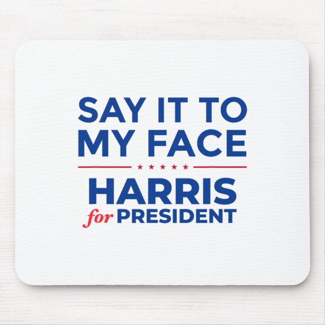Mousepad Eu Kamala Harris Para Presidente Eleição 2024  (Frente)