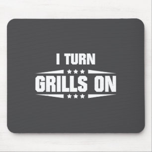 Mousepad Eu Ligo Churrasqueiras de Forma Engraçada Citação