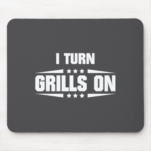 Mousepad Eu Ligo Churrasqueiras de Forma Engraçada Citação  (Frente)