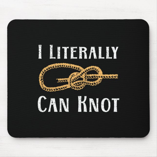 Mousepad Eu Literalmente Posso Dar Nó Punho Divertido de Nó (Frente)