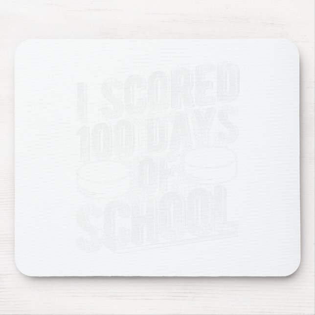 Mousepad Eu Marquei 100 Dias De Hóquei Escolar (Frente)